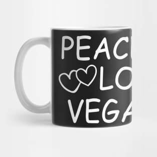 Peace Love Vegan Mug